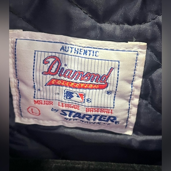70s Vintage New York Yankee Team Diamond Collection By Starter Baseball Jacket - Picture 3 of 6